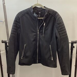 H&M Men's Black Biker Jacket